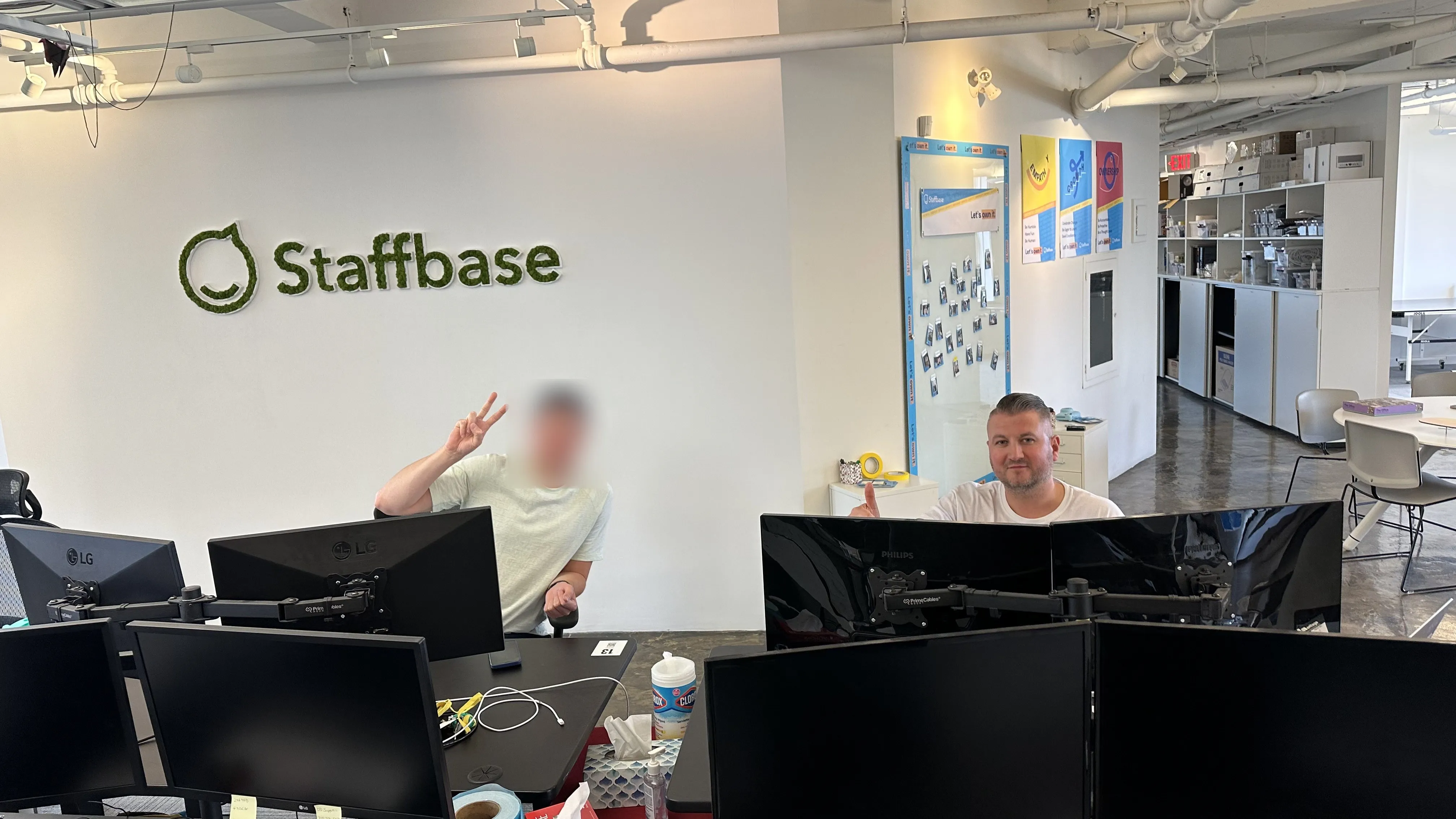 At the Staffbase Vancouver desk, June 2023