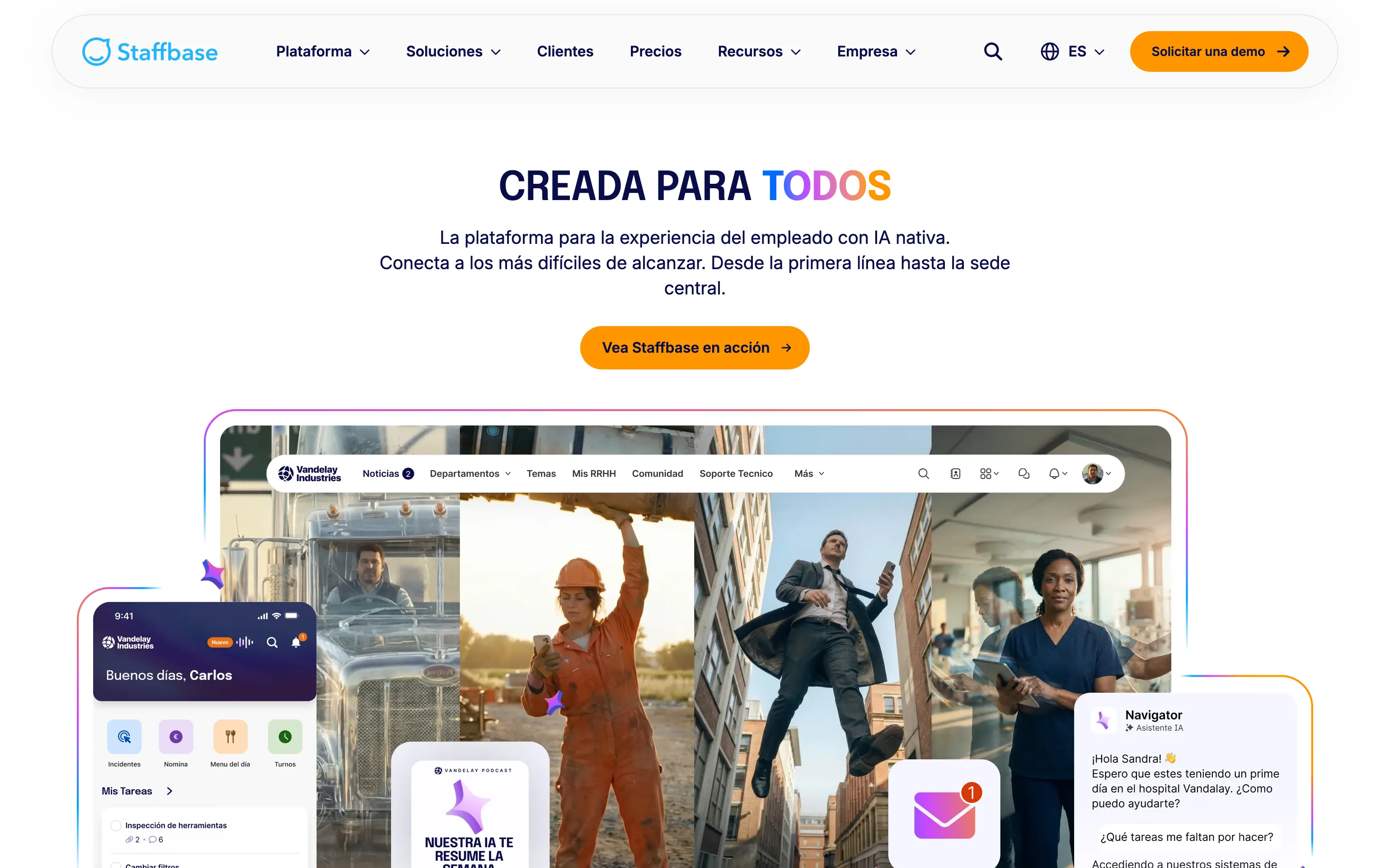 staffbase.com Spanish locale - added post-launch alongside French